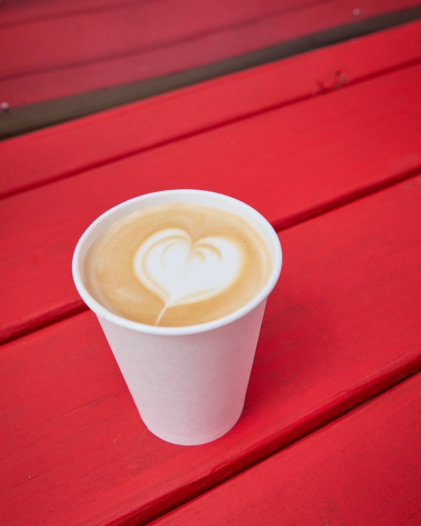 The Honkin' Hunny Latte with honey-vanilla syrup and cinnamon